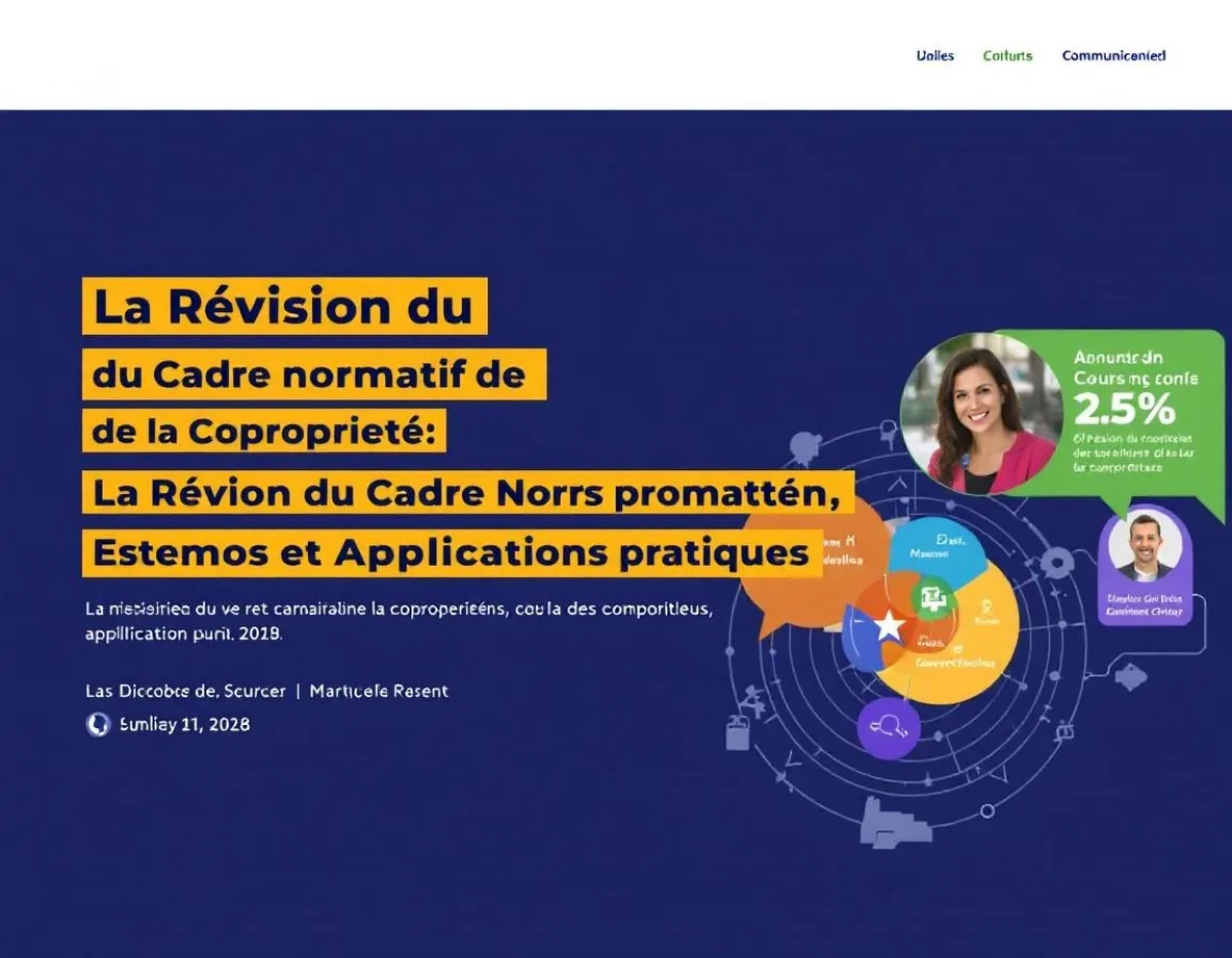 La Révision du Cadre Normatif de la Copropriété : Enjeux et Applications Pratiques